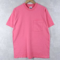 画像1: 90's BVD USA製 無地ポケットTシャツ M (1)
