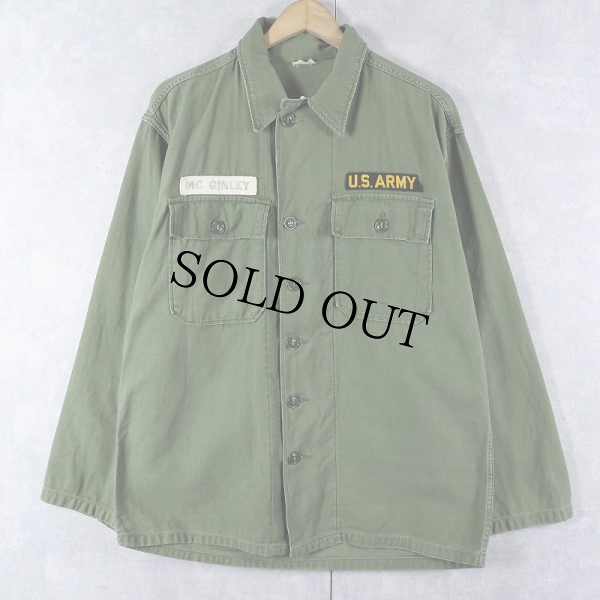 画像1: 60's U.S.ARMY ユーティリティシャツ 1st後期〜2nd移行期 MEDIUM (1)