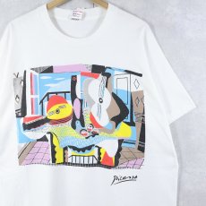 画像1: 90's Pablo Picasso USA製 "Mandolin and Guitar" アートプリントTシャツ XL (1)