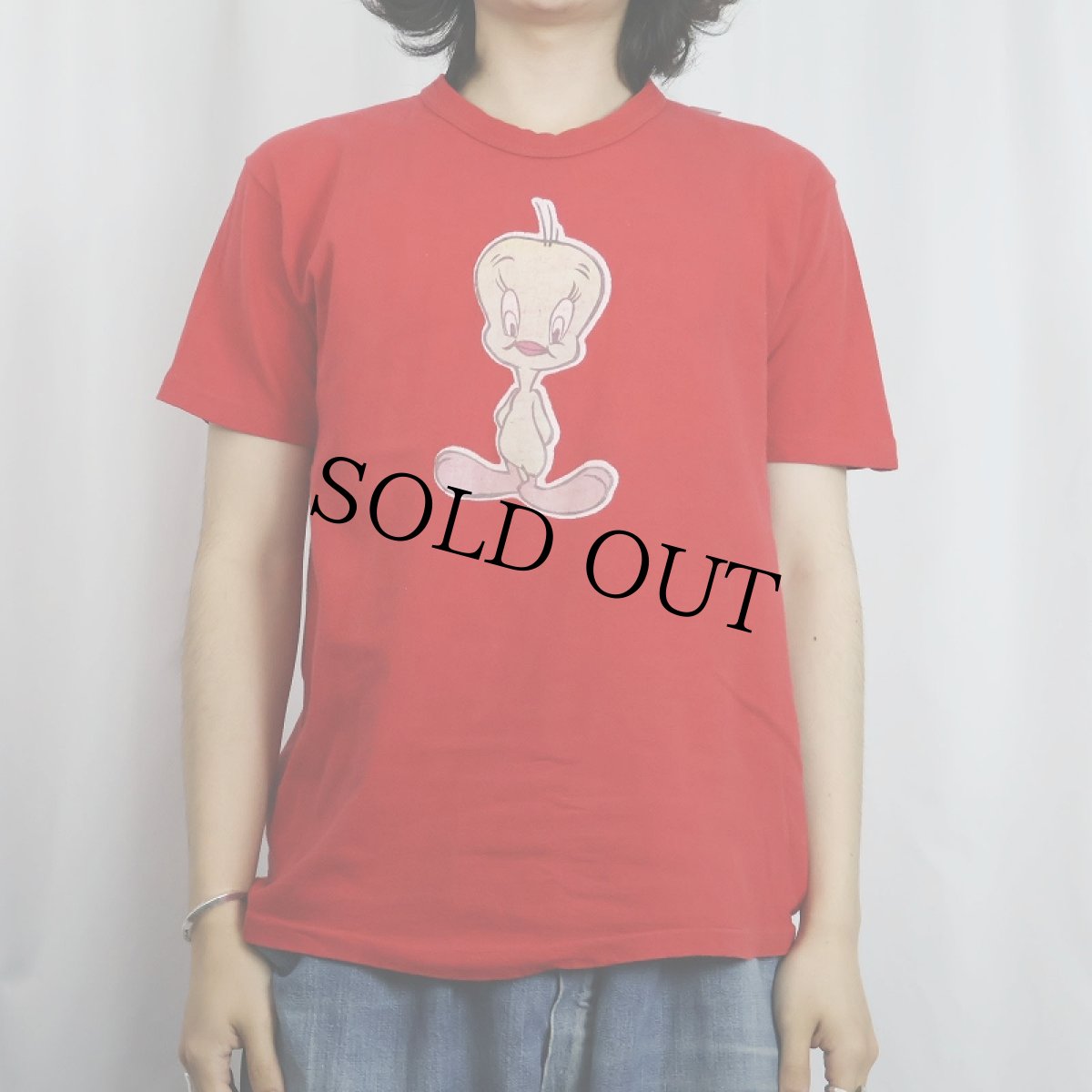 画像3: 【SALE】 80〜90's Tweety キャラクタープリントTシャツ (3)