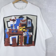 画像1: 90's Pablo Picasso "Mandolin and Guitar" アートプリントTシャツ (1)