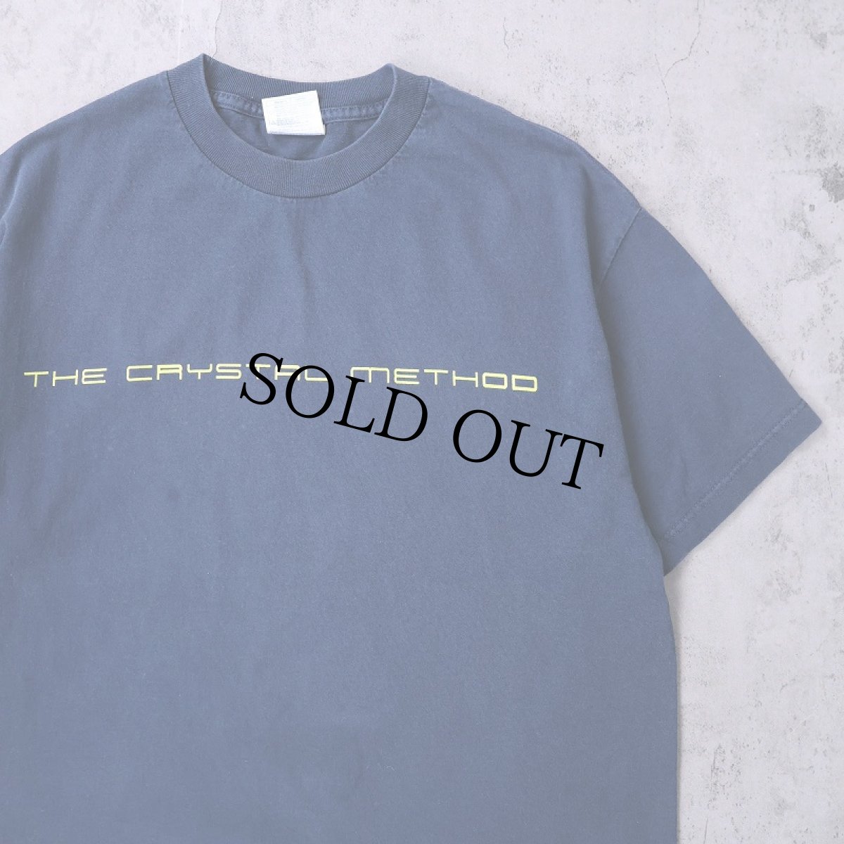 画像1: The Crystal Method エレクトロニック・ミュージック・グループ プリントTシャツ NAVY L (1)