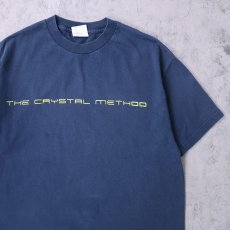画像1: The Crystal Method エレクトロニック・ミュージック・グループ プリントTシャツ NAVY L (1)