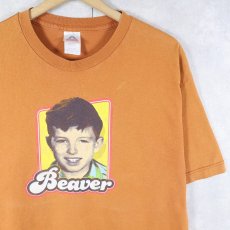 画像1: 2000's Leave It to Beaver "Beaver" コメディドラマ プリントTシャツ L (1)