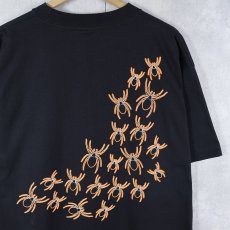 画像2: 90〜2000's Briar Creek 蜘蛛プリントTシャツ BLACK L (2)