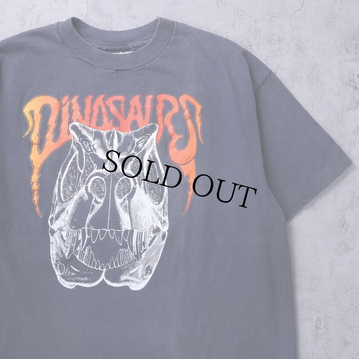 画像1: 80's Dinosaurs USA製 サイケデリックバンド プリントTシャツ XL (1)
