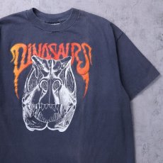 画像1: 80's Dinosaurs USA製 サイケデリックバンド プリントTシャツ XL (1)