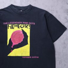 画像1: 90's THE LEGENDARY PINK DOTS USA製 "NEMESIS!" サイケデリックバンド アルバムプリントTシャツ BLACK  (1)