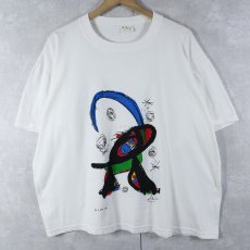 画像1: 90's Joan Miro アートプリントTシャツ XL (1)