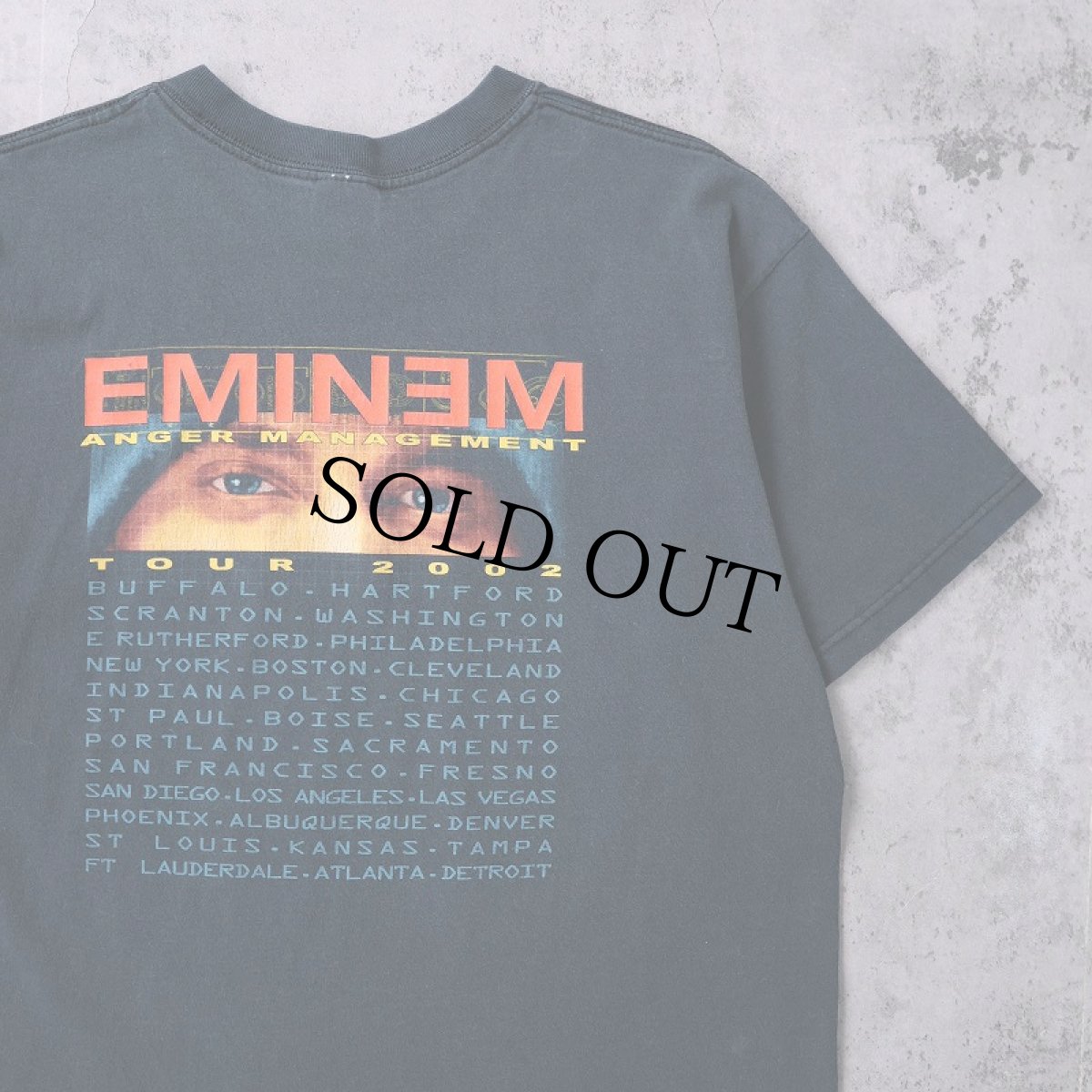 画像2: 2002 EMINEM "The Eminem Show" ラッパーアルバムプリントTシャツ BLACK L (2)