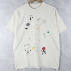 画像1: 2000's Joan Miro アートプリントTシャツ M (1)