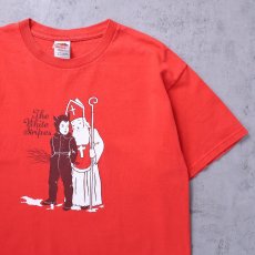画像1: 2000's The White Stripes ロック・デュオ プリントTシャツ L (1)