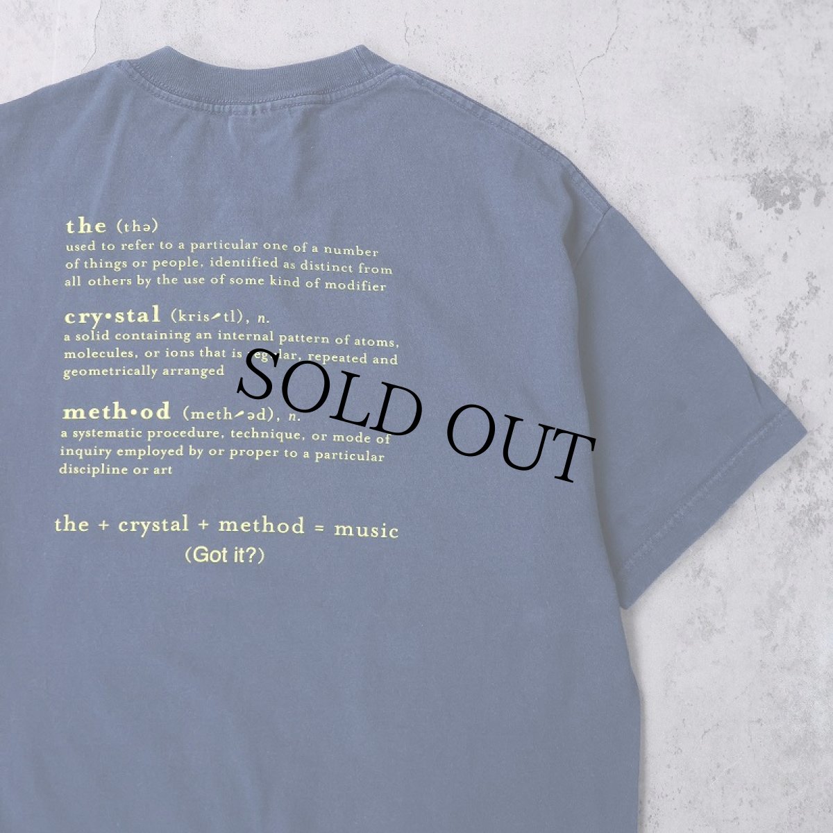 画像2: The Crystal Method エレクトロニック・ミュージック・グループ プリントTシャツ NAVY L (2)
