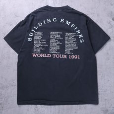 画像2: 90's Queensryche USA製 "Building Empires" プログレッシブ・メタル・バンド ツアープリントTシャツ BLACK XL (2)