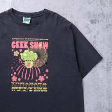 画像1: 2000's Ipecac Recordings "Geek Show 2003" バンドツアープリントTシャツ BLACK XL (1)