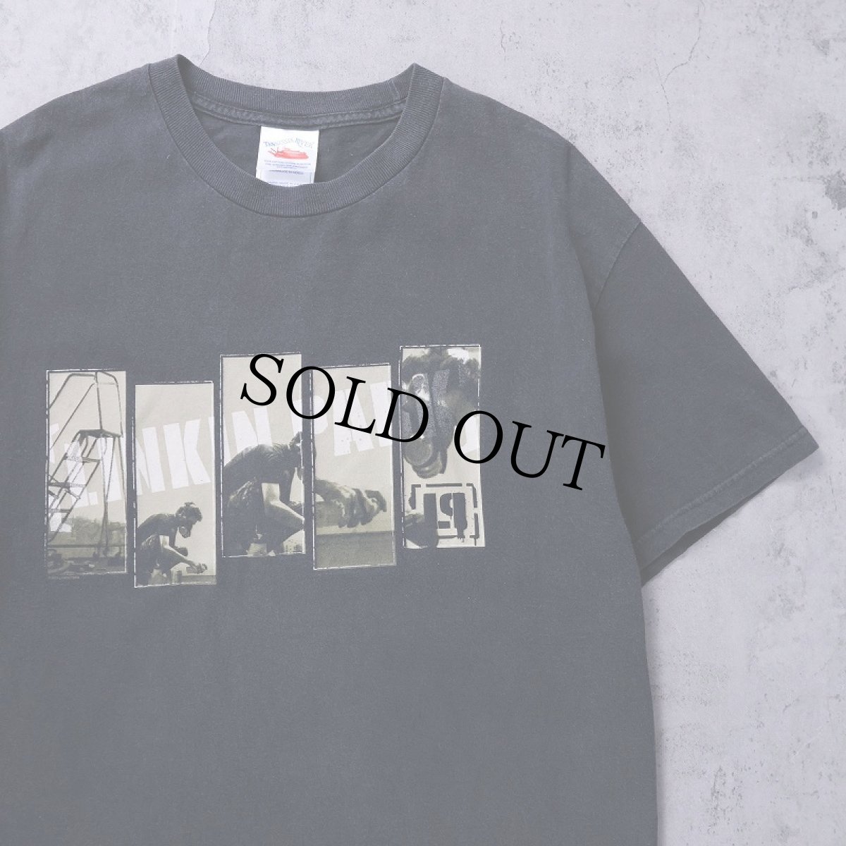 画像1: 2000's Linkin Park "Meteora" ロックバンド アルバムプリントTシャツ BLACK L (1)