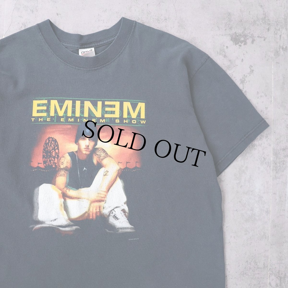 画像1: 2002 EMINEM "The Eminem Show" ラッパーアルバムプリントTシャツ BLACK L (1)