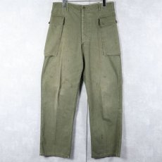 画像1: 40's U.S.ARMY M-43 HBTカーゴパンツ W33 (1)