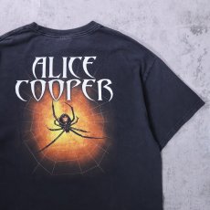 画像2: Alice Cooper ロックミュージシャン プリントTシャツ BLACK XL (2)