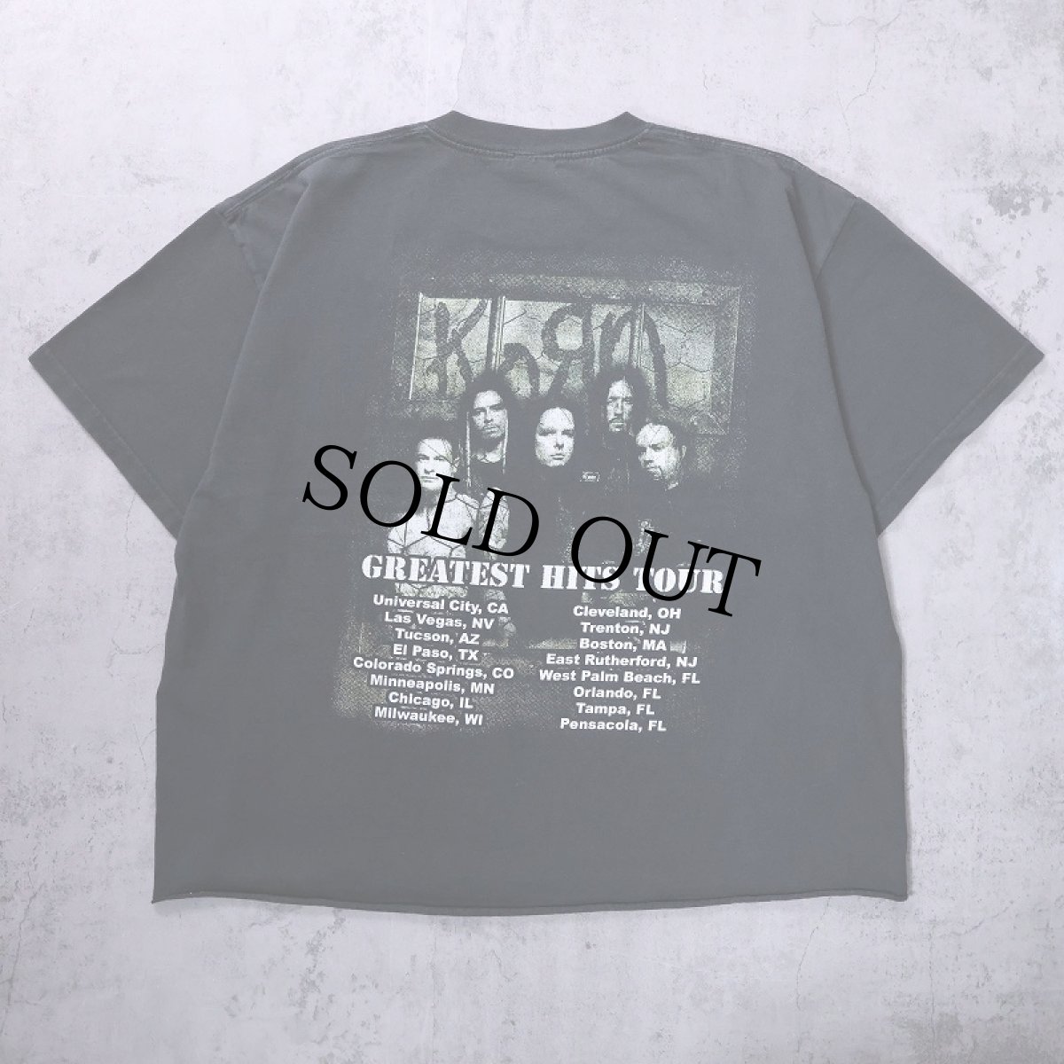 画像2: 2000's Korn "Greatest Hits Tour" ロックバンド ツアープリントTシャツ BLACK XL (2)