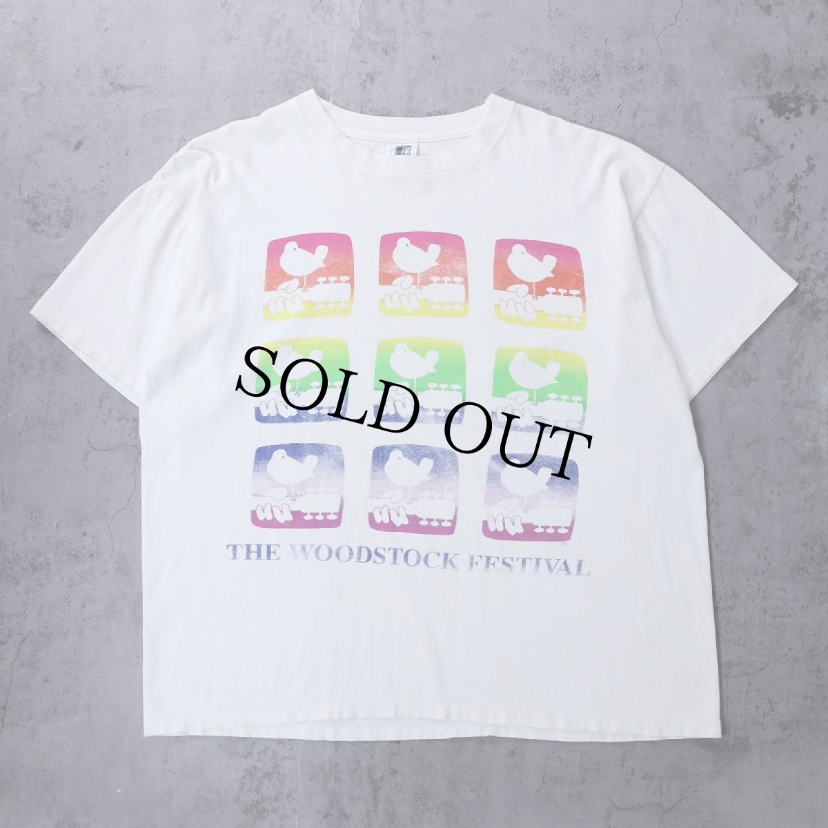 画像1: 90's THE WOODSTOCK FESTIVAL USA製 ロックフェスティバルプリントTシャツ XL (1)