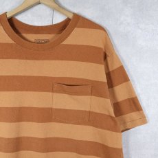 画像1: Patagonia ボーダー柄 ポケットTシャツ L (1)