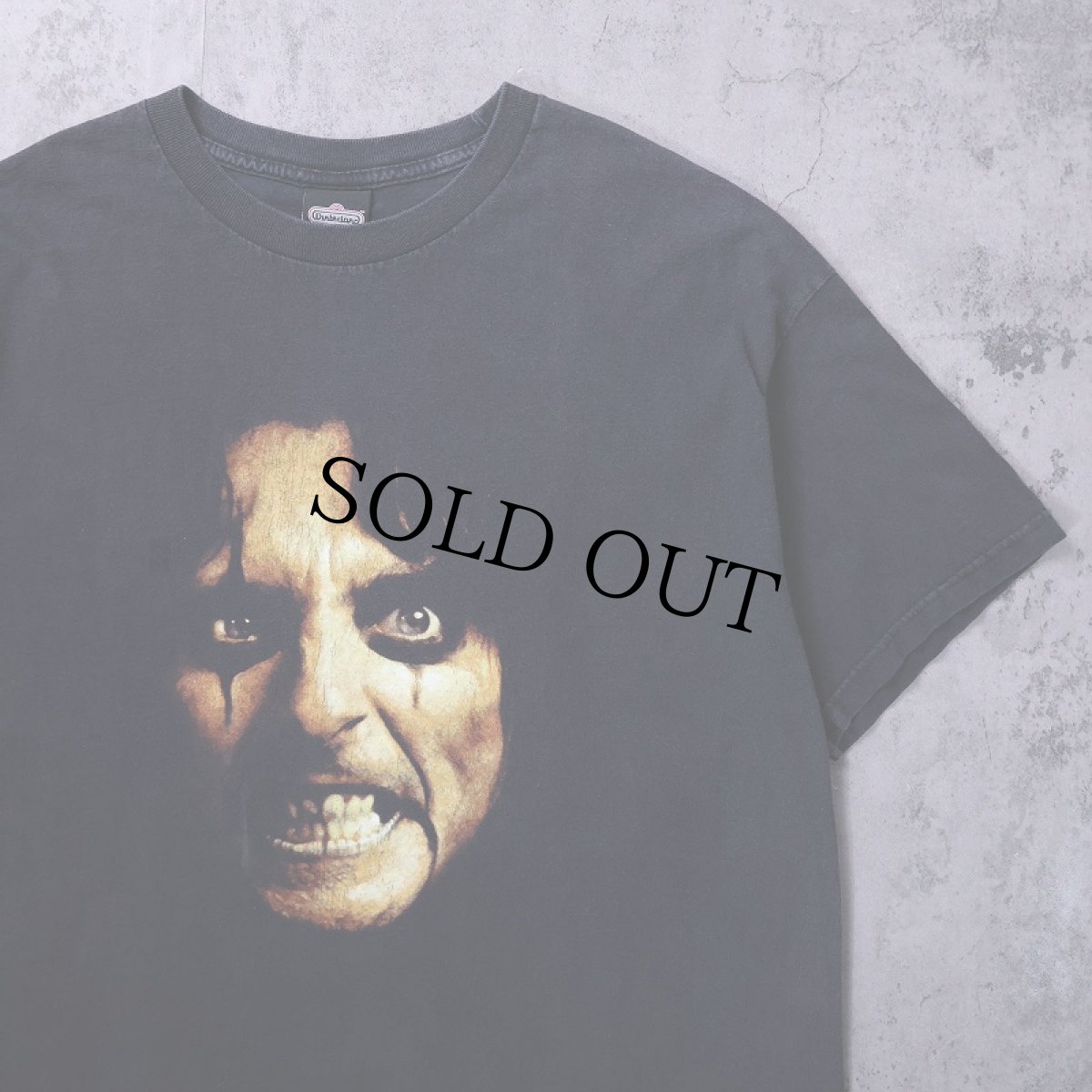画像1: Alice Cooper ロックミュージシャン プリントTシャツ BLACK XL (1)