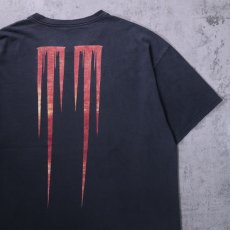 画像2: 00's MARILYN MANSON ロックミュージシャン プリントTシャツ BLACK (2)