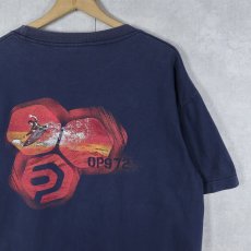 画像2: 80〜90's Ocean Pacific "OP972" プリントTシャツ NAVY L (2)