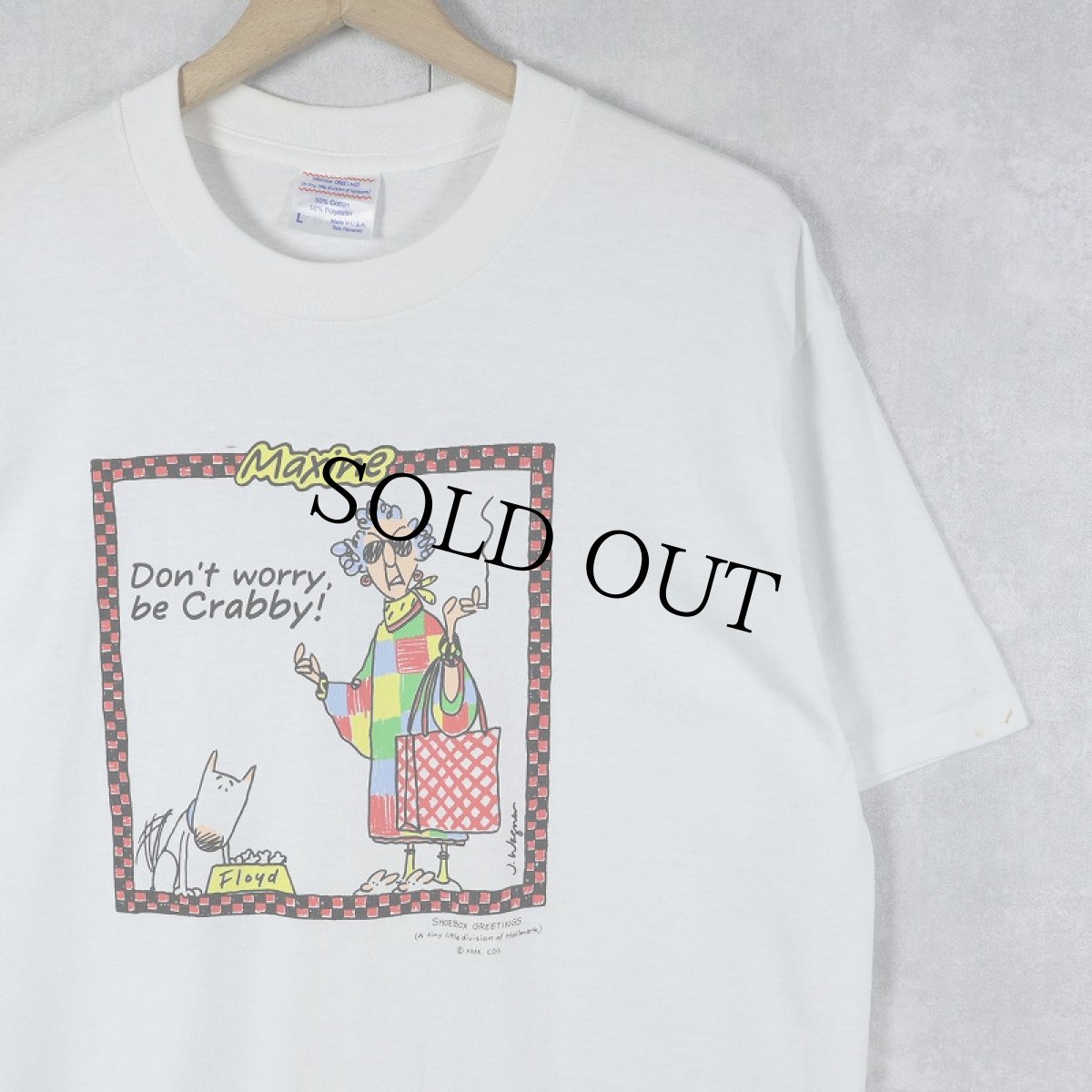 画像1: 90's Hallmark USA製 "Maxine" ギフトメーカー プリントTシャツ XL (1)