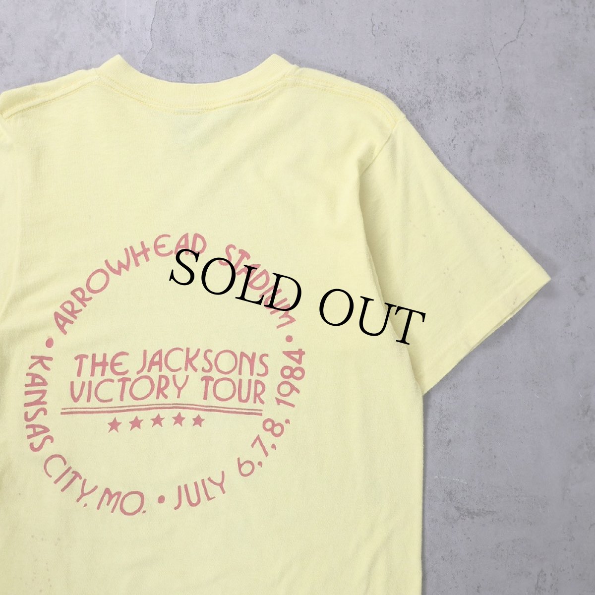 画像2: 80's Michael Jackson "THE JACKSONS VICTORY TOUR" ミュージシャンツアープリントTシャツ (2)