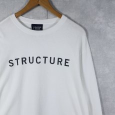 画像1: STRUCTURE ロゴプリントロンT L (1)