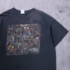 画像1: Korn ロックバンド プリントTシャツ BLACK XL (1)
