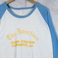 画像1: 70〜80's "The Junction" プリントリンガーTシャツ (1)