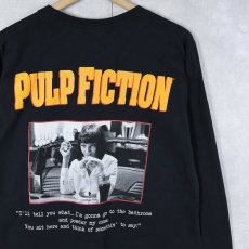 画像1: PULP FICTION クライム映画プリントロンT BLACK L (1)