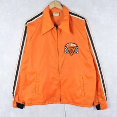 画像1: 60〜70's Horizon Sportswear, Inc. "OILZUM" ワッペン付き ナイロンレーシングジャケット (1)