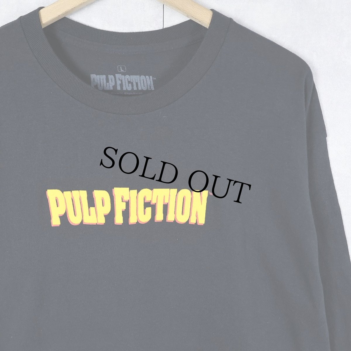 画像2: PULP FICTION クライム映画プリントロンT BLACK L (2)