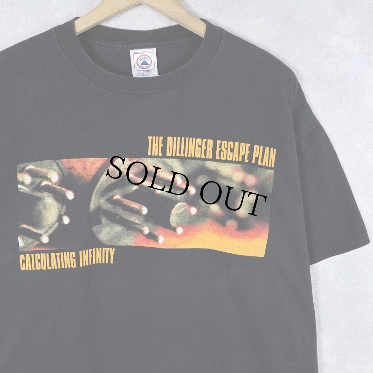 画像1: The Dillinger Escape Plan "Calculation Infinity" ハードコアバンドプリントTシャツ BLACK L (1)