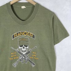 画像1: 80's USA製 "RANGER" スカルプリントTシャツ M (1)