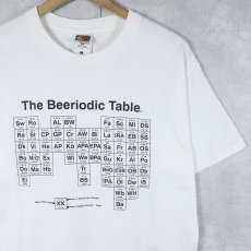 画像1: 90〜2000's "The Beeriodic Table" 周期表 パロディプリントTシャツ L (1)