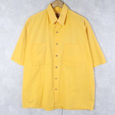 画像1: 80's BANANA REPUBLIC 無地コットンシャツ L (1)