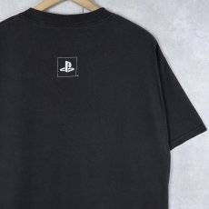 画像2: PlayStation 2 ゲームロゴプリントTシャツ BLACK L (2)
