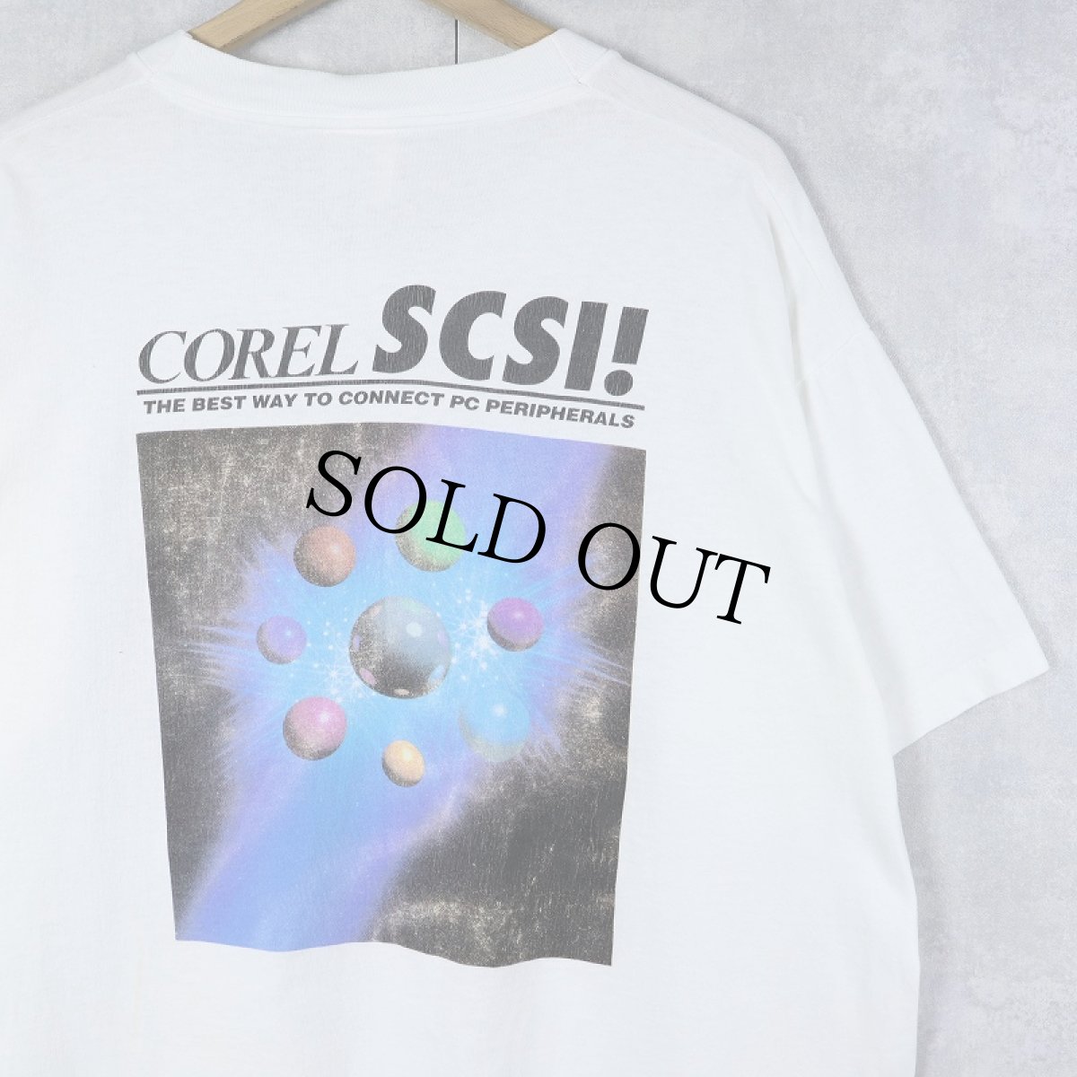 画像2: 90's CANADA製 "COREL DRAW!" ソフトウェア プリントTシャツ XL (2)