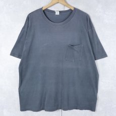 画像1: 90's GAP USA製 無地ポケットTシャツ BLACK XL (1)
