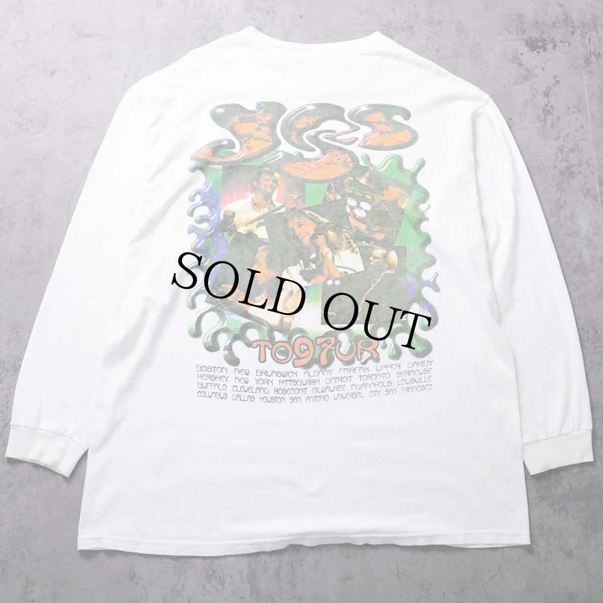 画像2: 90's yes USA製 "TOUR 1997" ログレッシブ・ロックバンドプリントロンT XL (2)
