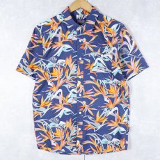 画像1: 2016SS Patagonia "ORGANIC COTTON" 総柄 コットンシャツ S (1)