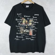 画像1: 画家 アートプリントTシャツ BLACK XXL (1)