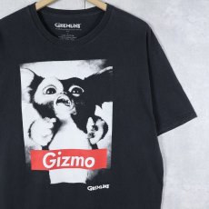画像1: GREMLINS "Gizmo" キャラクタープリントTシャツ BLACK L (1)