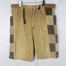 画像1: AMERICAN EAGLE チェッカー柄 コーデュロイショーツ S (1)