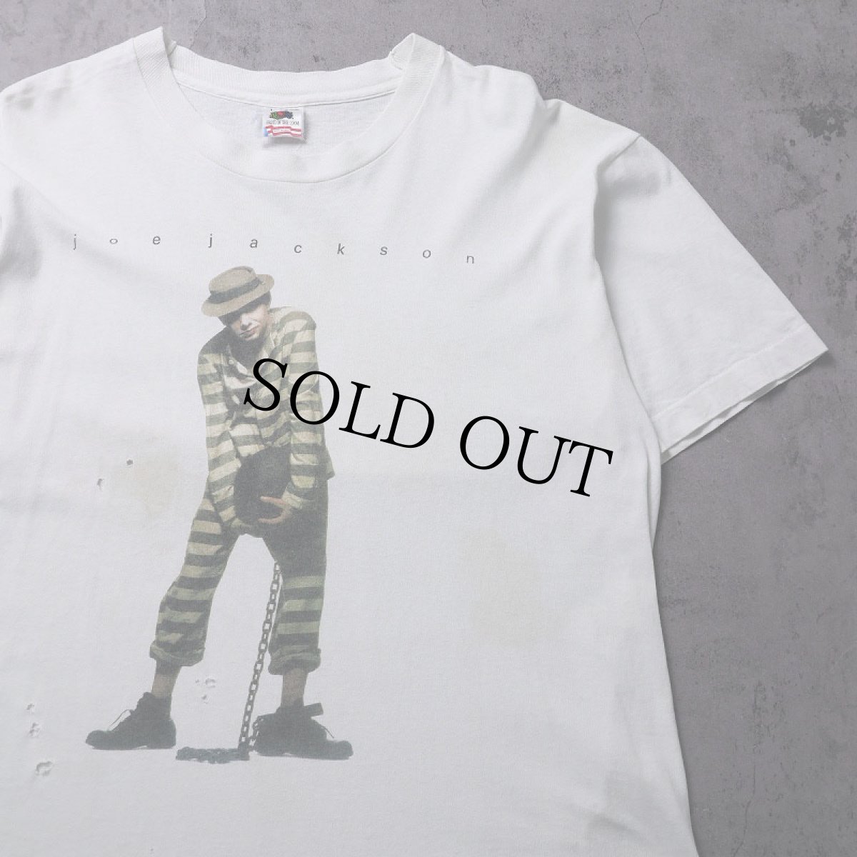 画像1: 90's Joe Jackson USA製 "Laughter & Lust" ミュージシャンプリントTシャツ L (1)